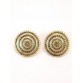 Golden Round Traditional Studs